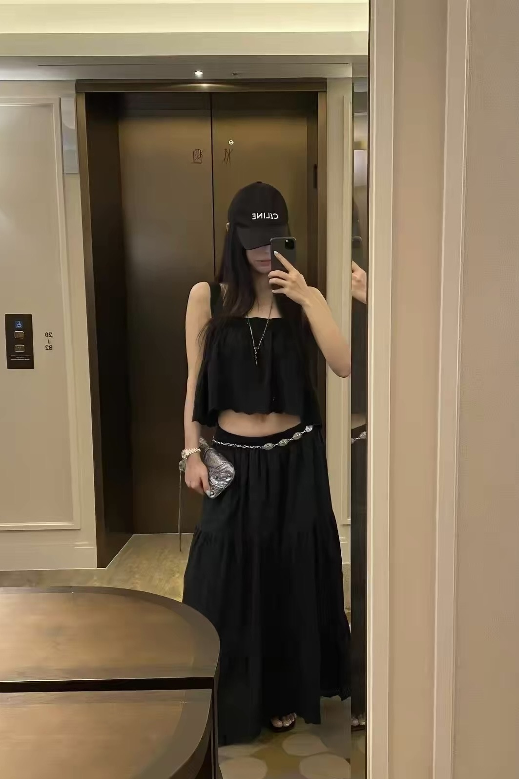 海島度假棉麻長裙
