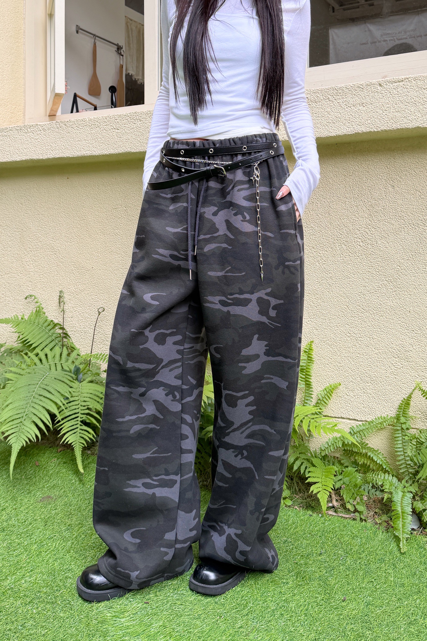 街頭休閒迷彩長褲