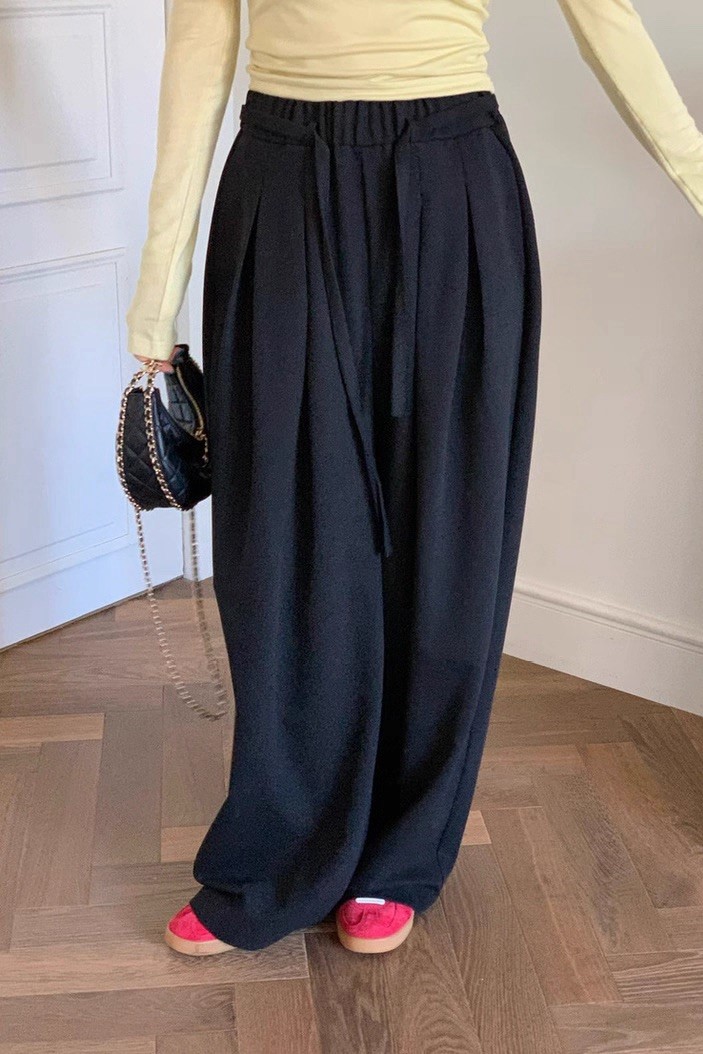 時髦感西裝大寬褲