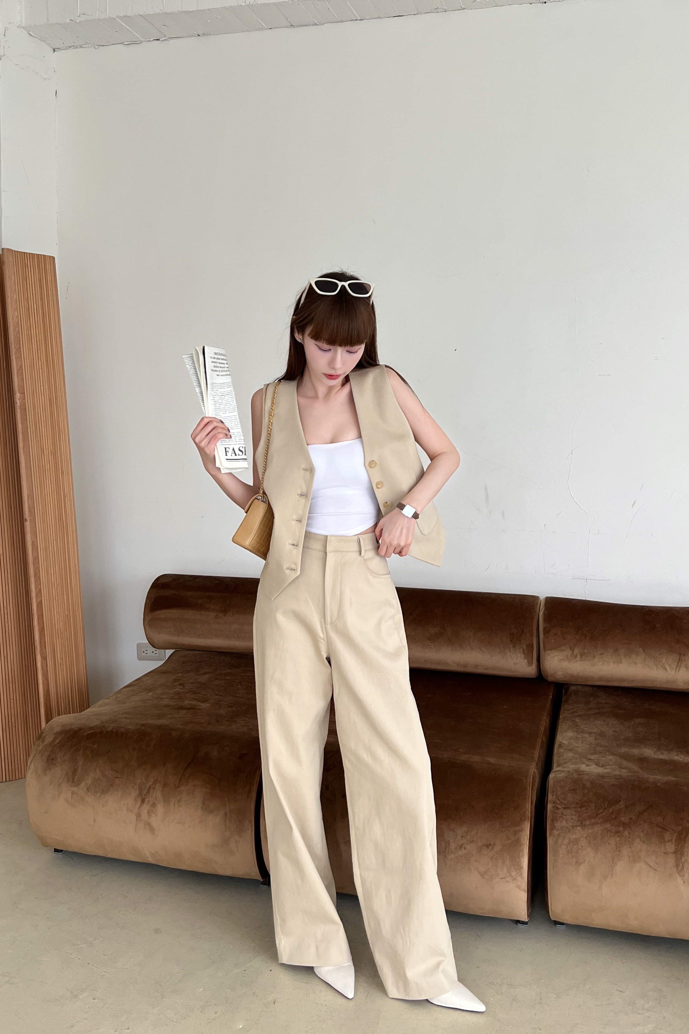 歐美部落客挺版西褲