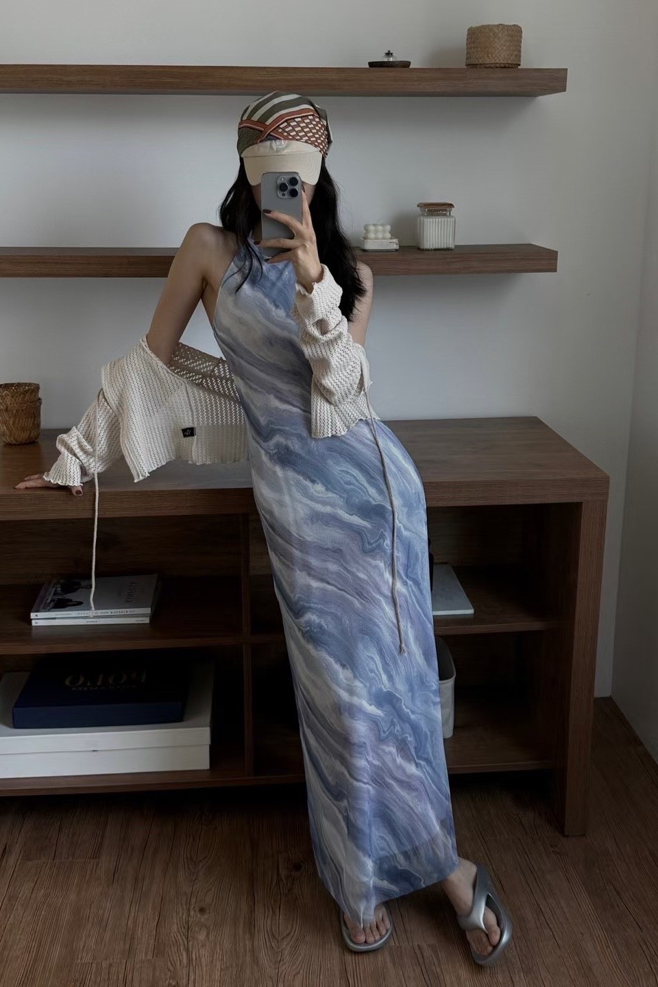 唯美渲染美背長洋