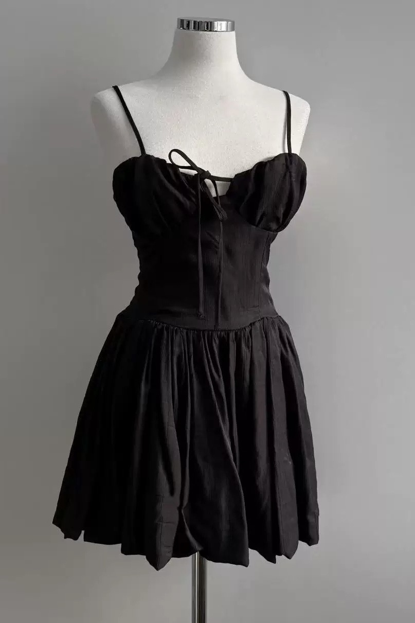 芭蕾馬甲低胸短洋