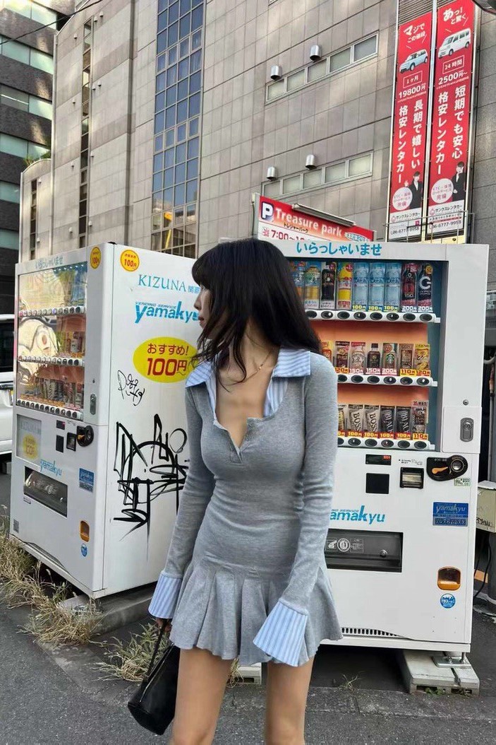 拼接襯衫jennie洋