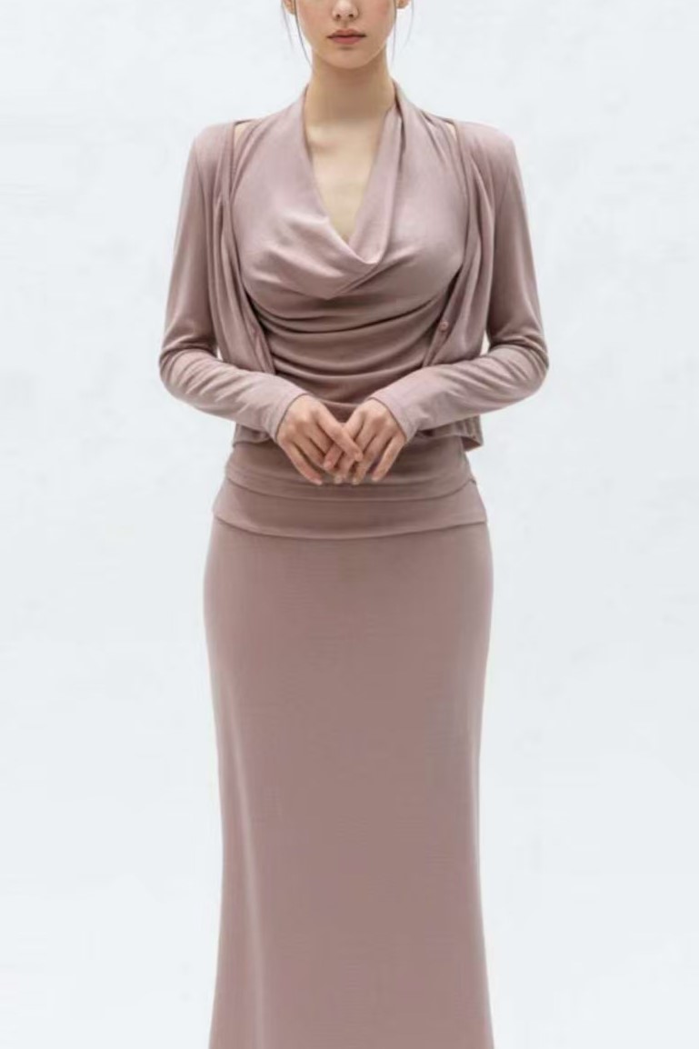 度假感垂領三件set