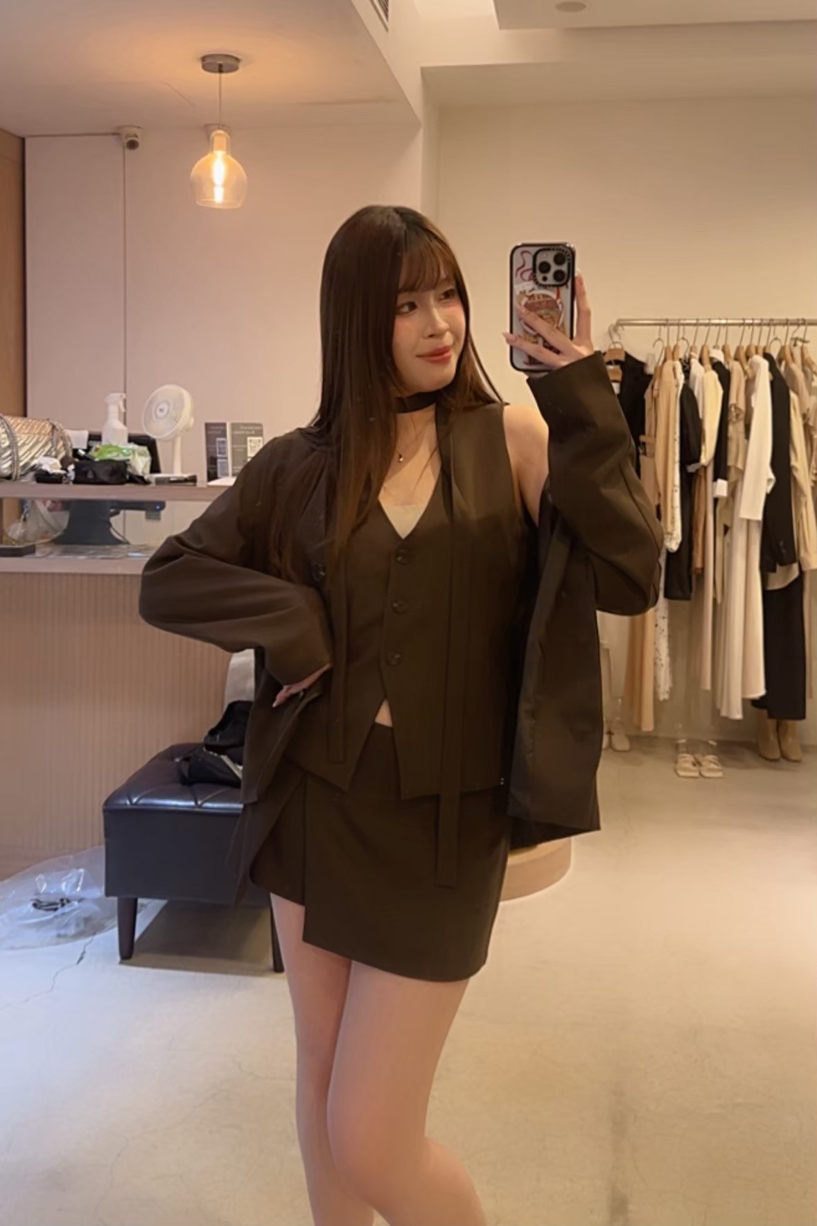 無領繞脖西裝外套