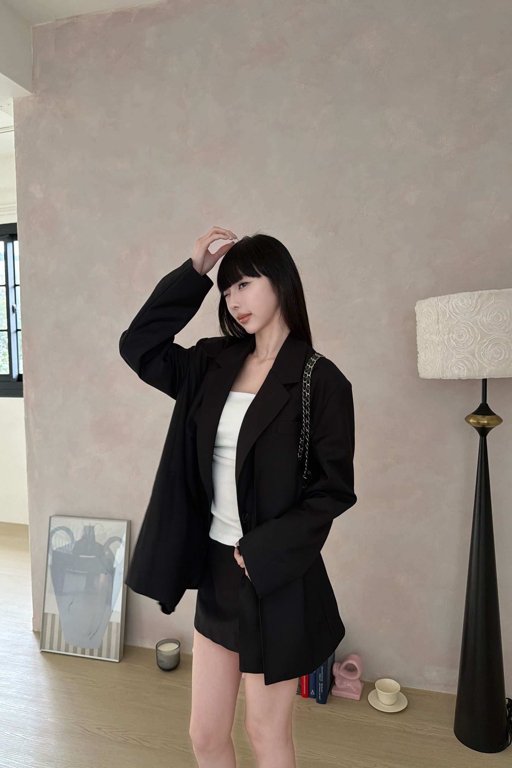 率性寬鬆西裝外套