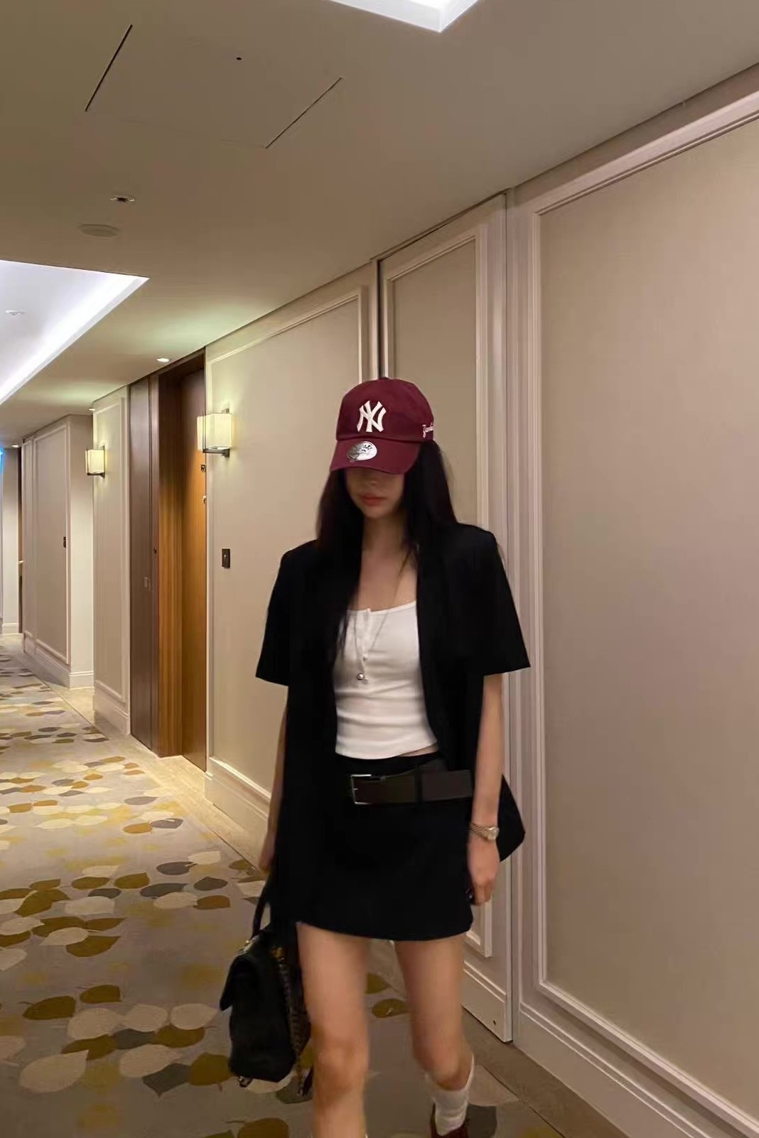 無領棉麻短袖西裝外套