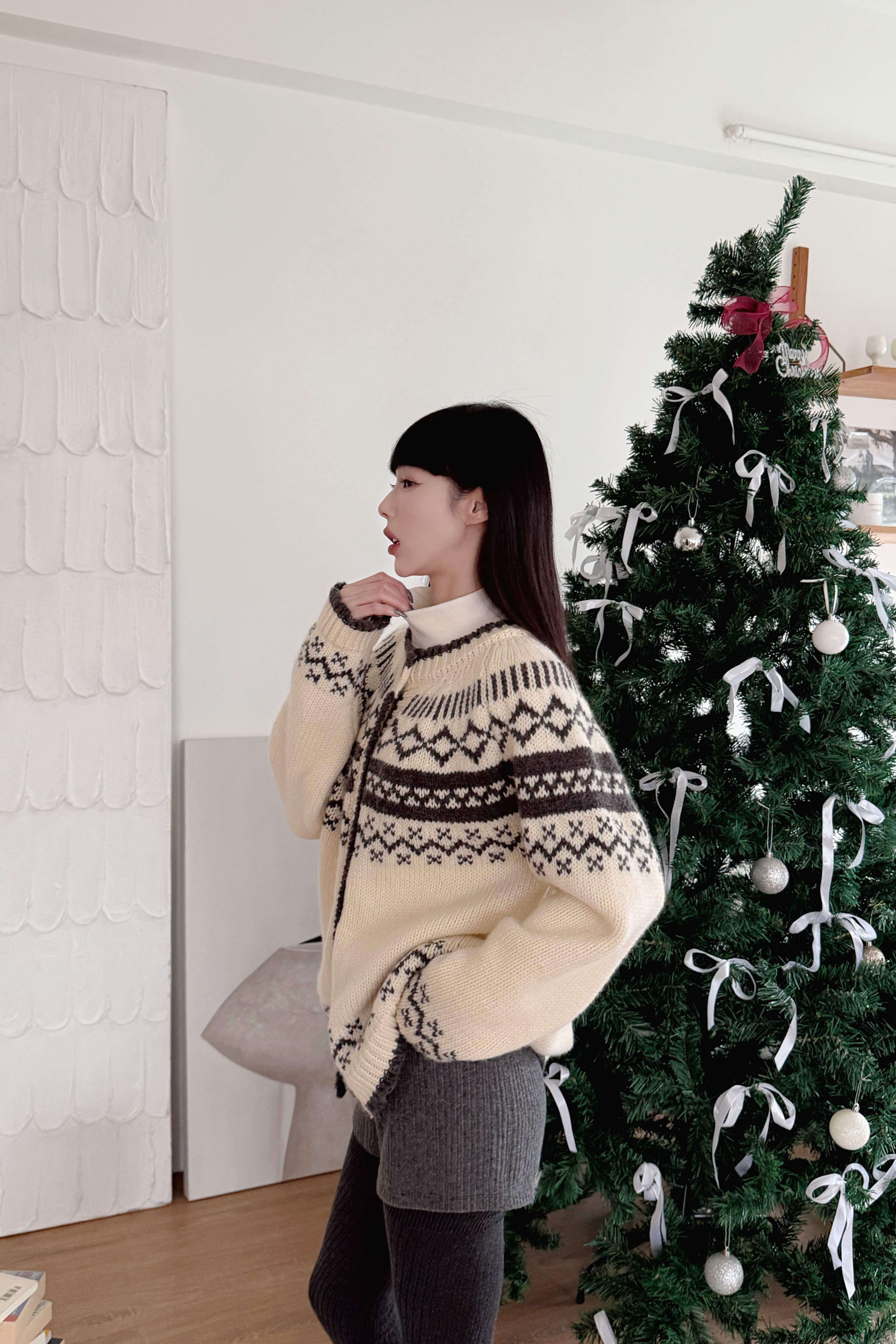 費爾島圖騰毛衣