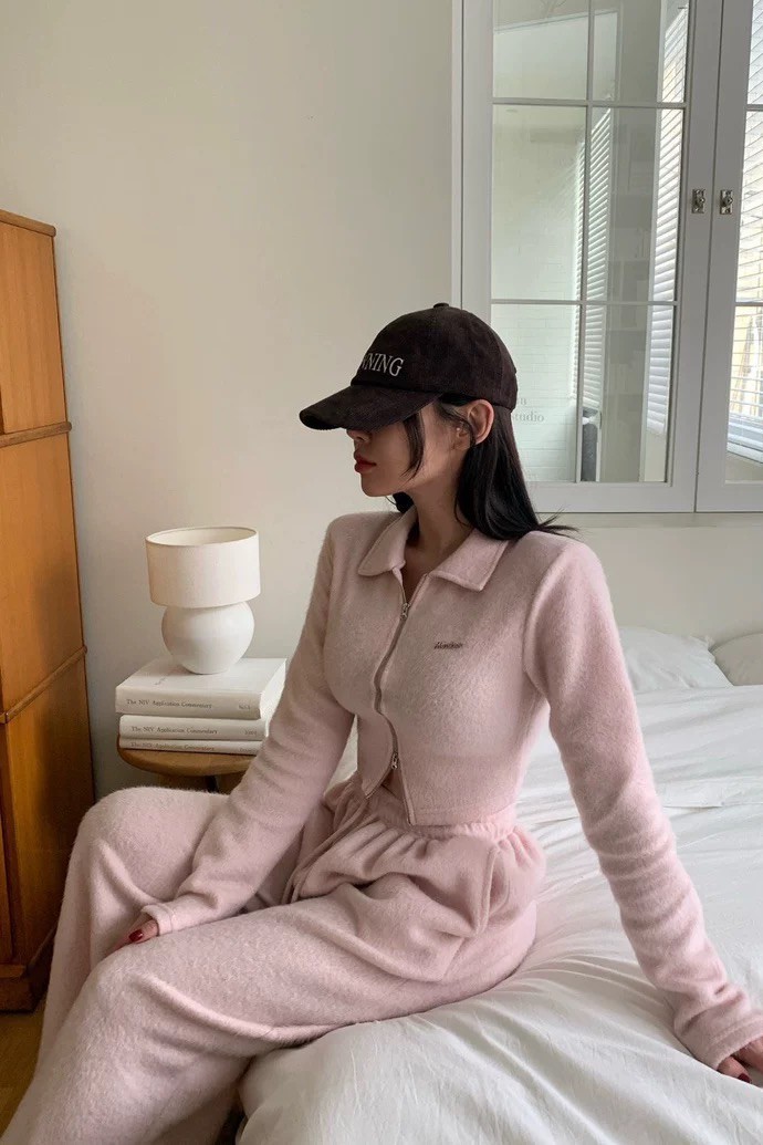 短絨毛拉鍊小外套