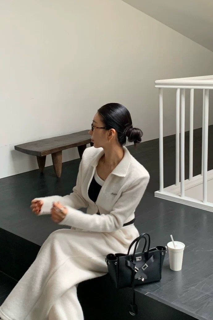 短絨毛拉鍊小外套