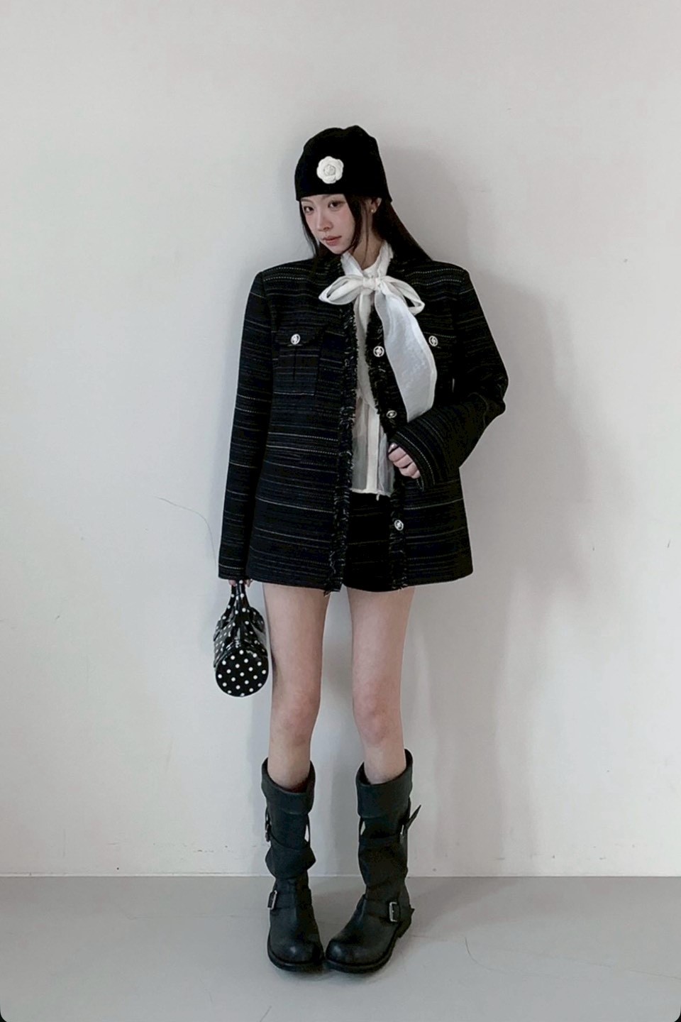 質感抽鬚小香外套