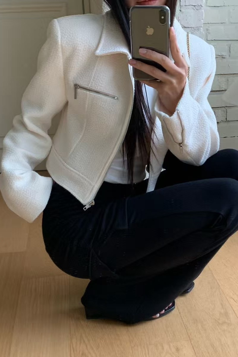 率性短版小香風外套