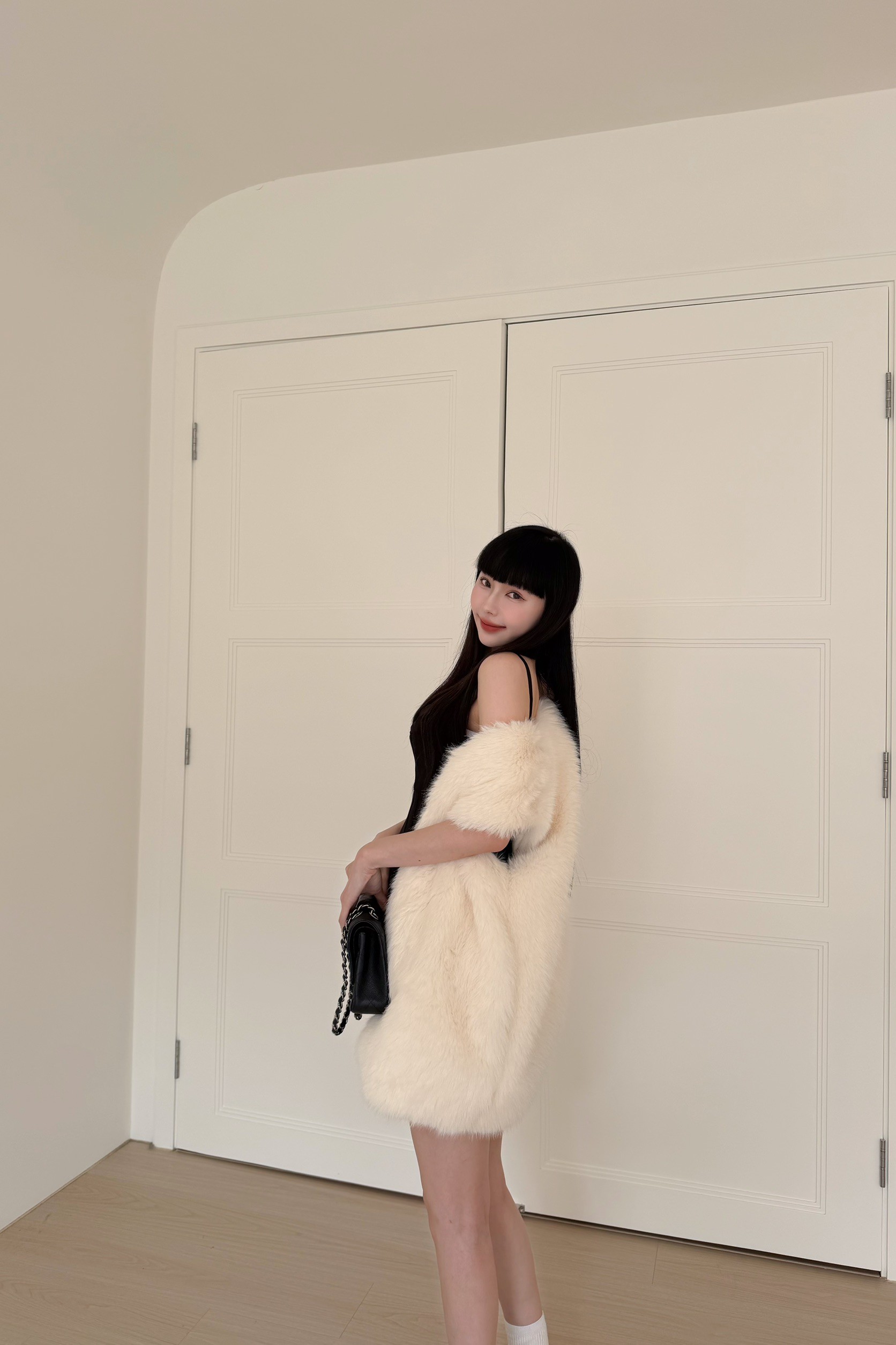 小名媛質感皮草背心