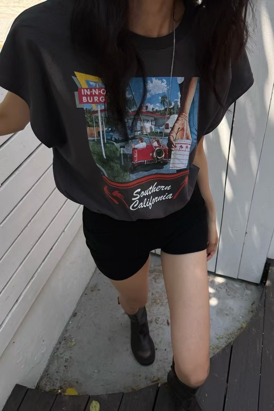 美式復古畫報短T