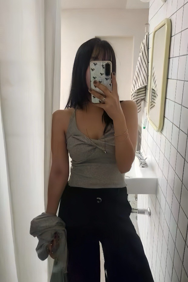 兩件式扭結背心罩衫