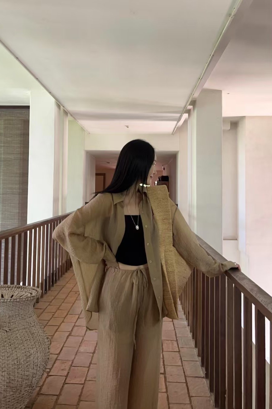 輕透肌紋理襯衫