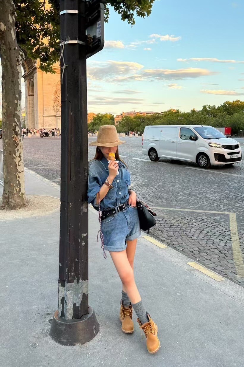 流光漸層牛仔襯衫