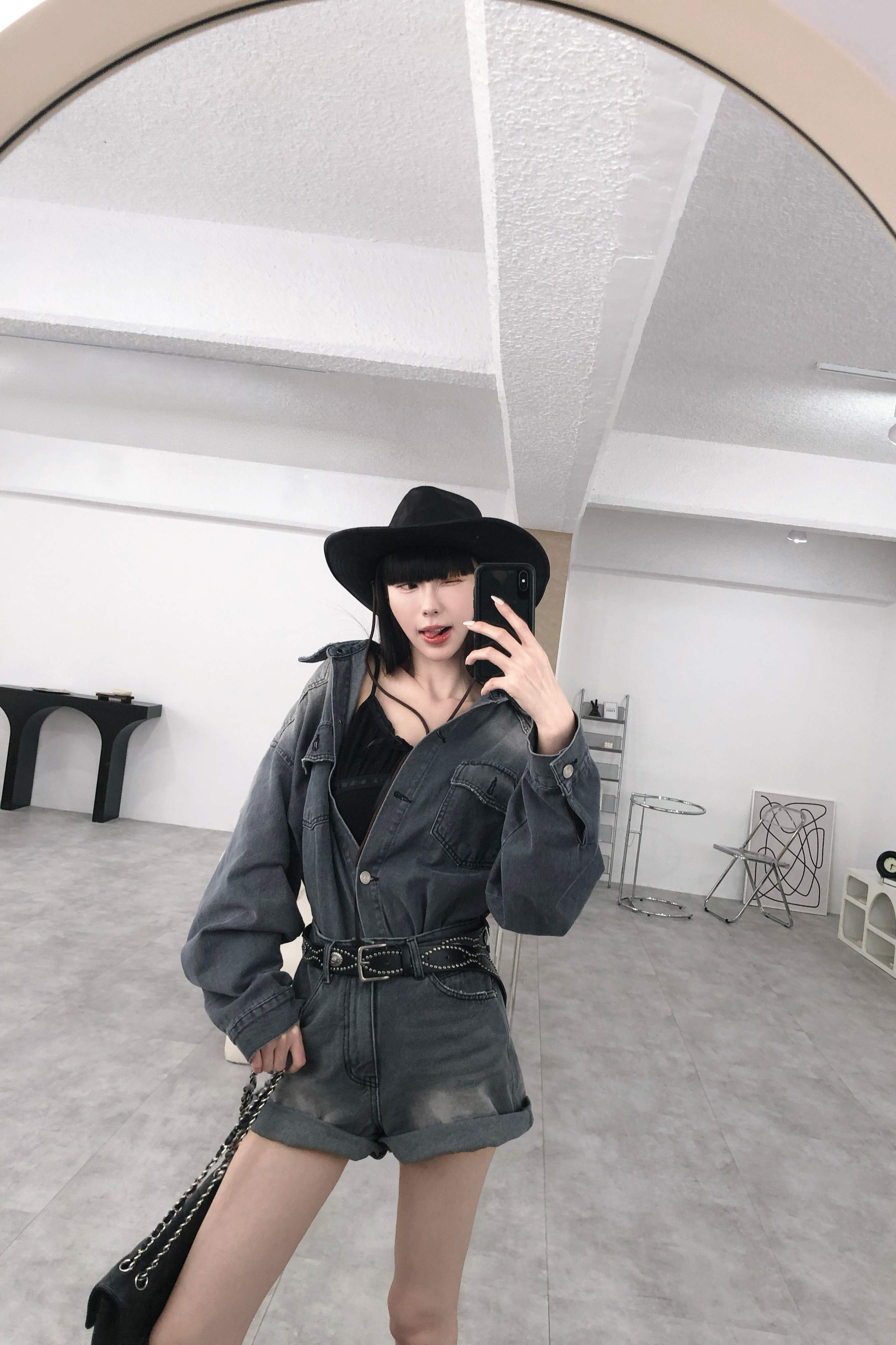 流光漸層牛仔襯衫