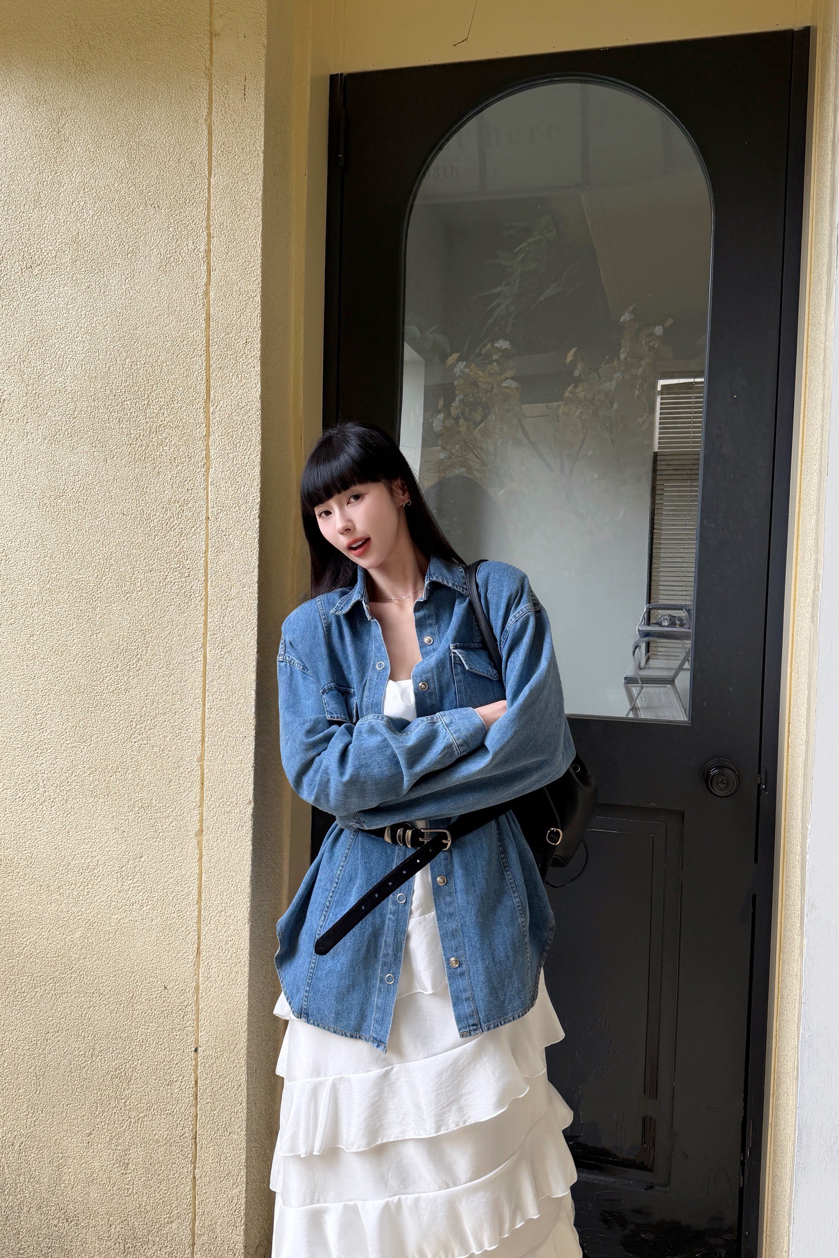 歐膩的隨興牛仔襯衫