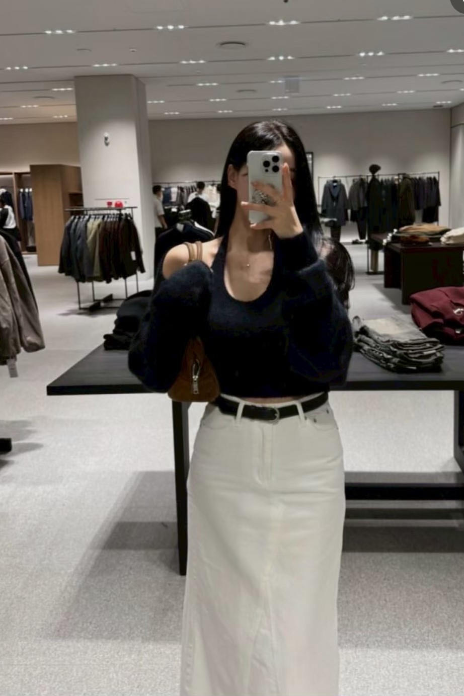 柔軟繞脖開襟罩衫set